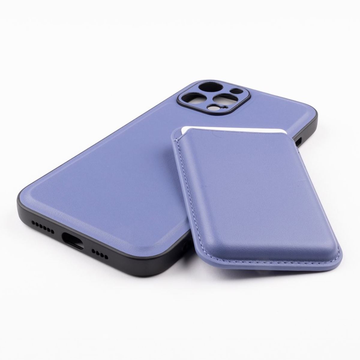 Jopus iPhone 12 Pro Max JS-275 Gravity Cüzdanli Silikon Kilif Açik Mavi - 1