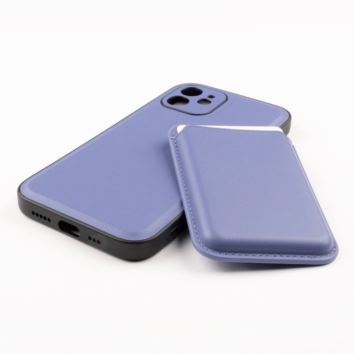 Jopus iPhone 12 JS-275 Gravity Cüzdanli Silikon Kilif Açik Mavi - 1