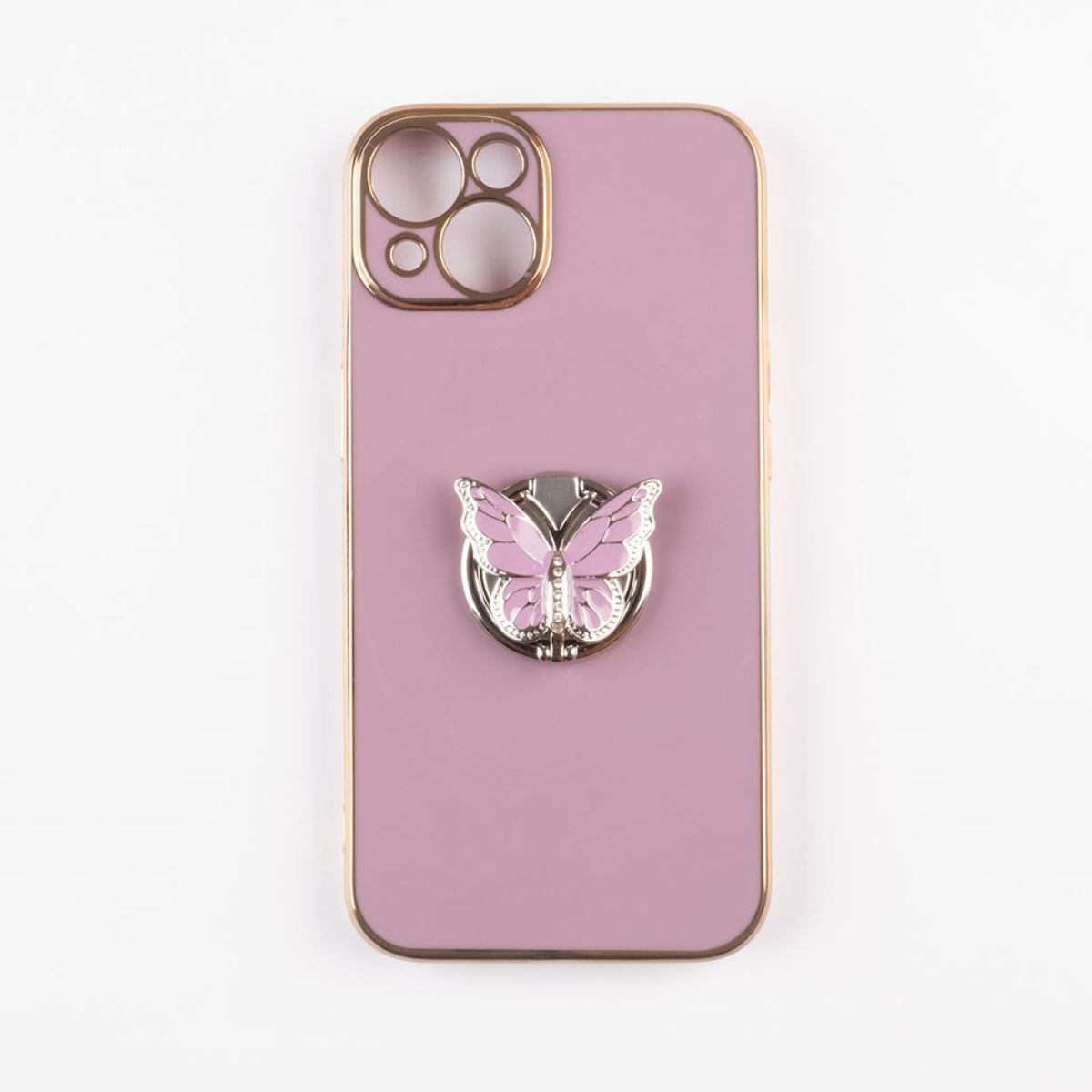 Jopus iPhone 13 JS-280 Butterfly  Silikon Kilif Mor - 1