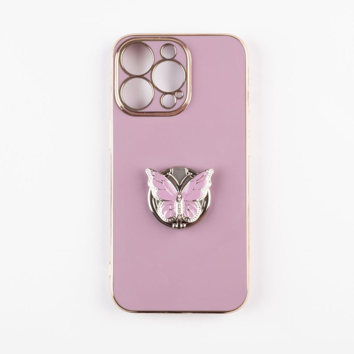 Jopus iPhone 13 Pro JS-280 Butterfly  Silikon Kilif Mor - 1