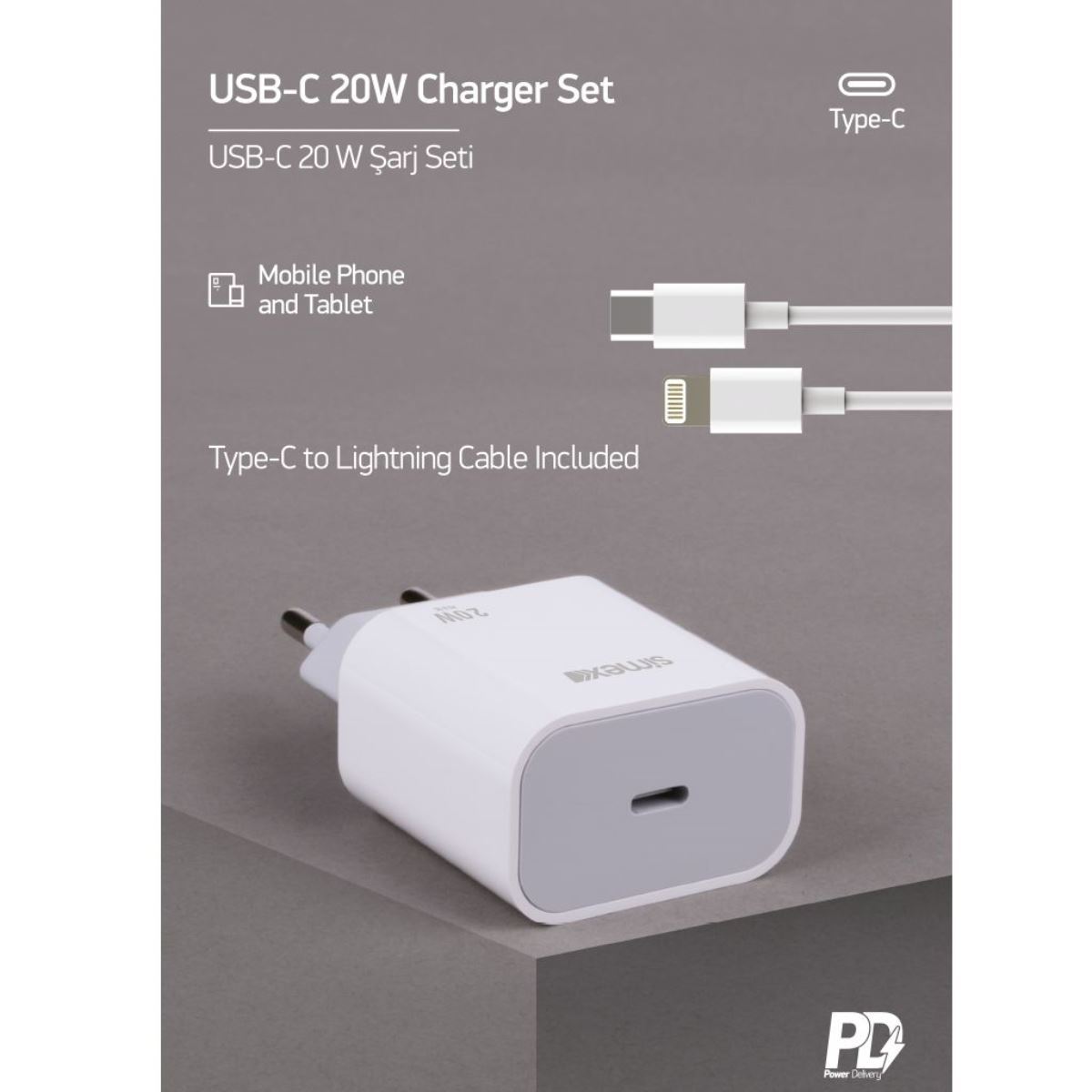 Simex   SPS-10 Freizer  Pd / 20W  Sarj Seti Beyaz - 1