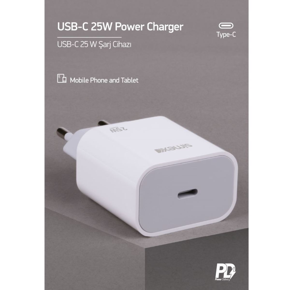 Simex   SPS-11 Felione  Pd / 25W  Sarj Cihazi Beyaz - 1