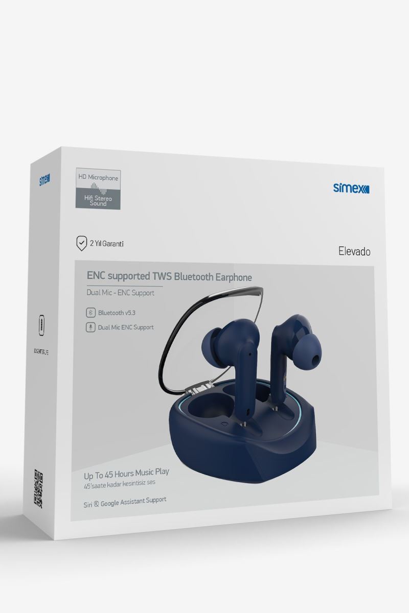 Simex Elevado TWS    Bluetooth Kulaklık Lacivert - 1