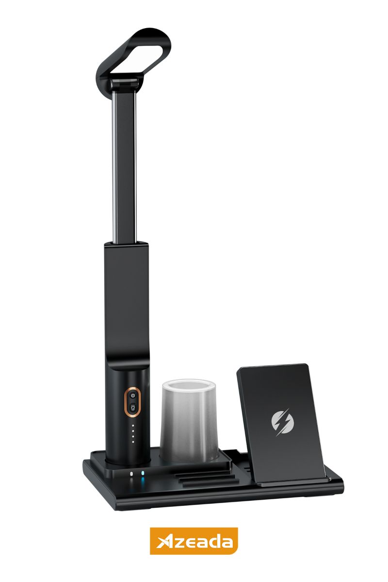 Azeada  PD-X5 Wireless Magsafe ışıklı 15 Watt Sarj Cihazi Siyah - 1