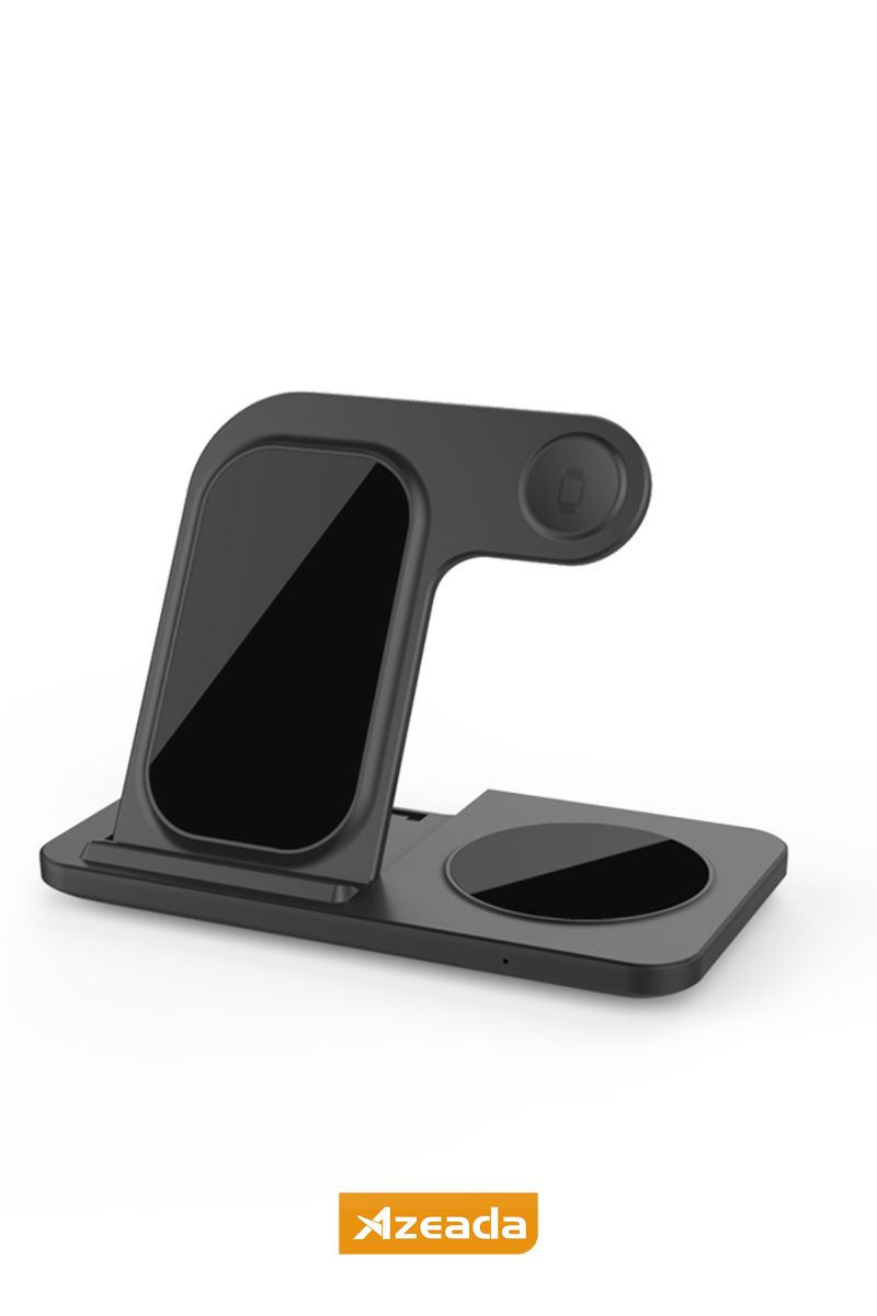 Azeada  PD-W8 Wireless Magsafe 3in 1 15 Watt Sarj Cihazi Siyah - 1