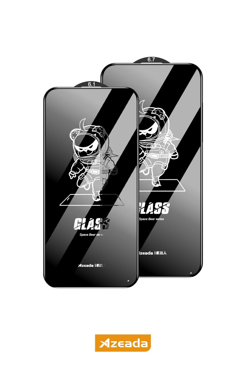 Azeada iPhone 13 Pro Max / 14 Plus PT-021  Ekran Koruyucu Bordo - 1