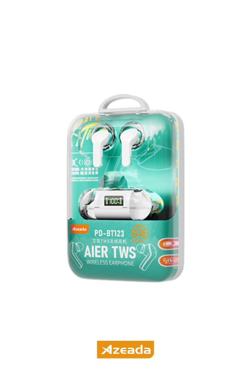 Azeada PD-BT123 TWS    Bluetooth Kulaklık Beyaz - 1