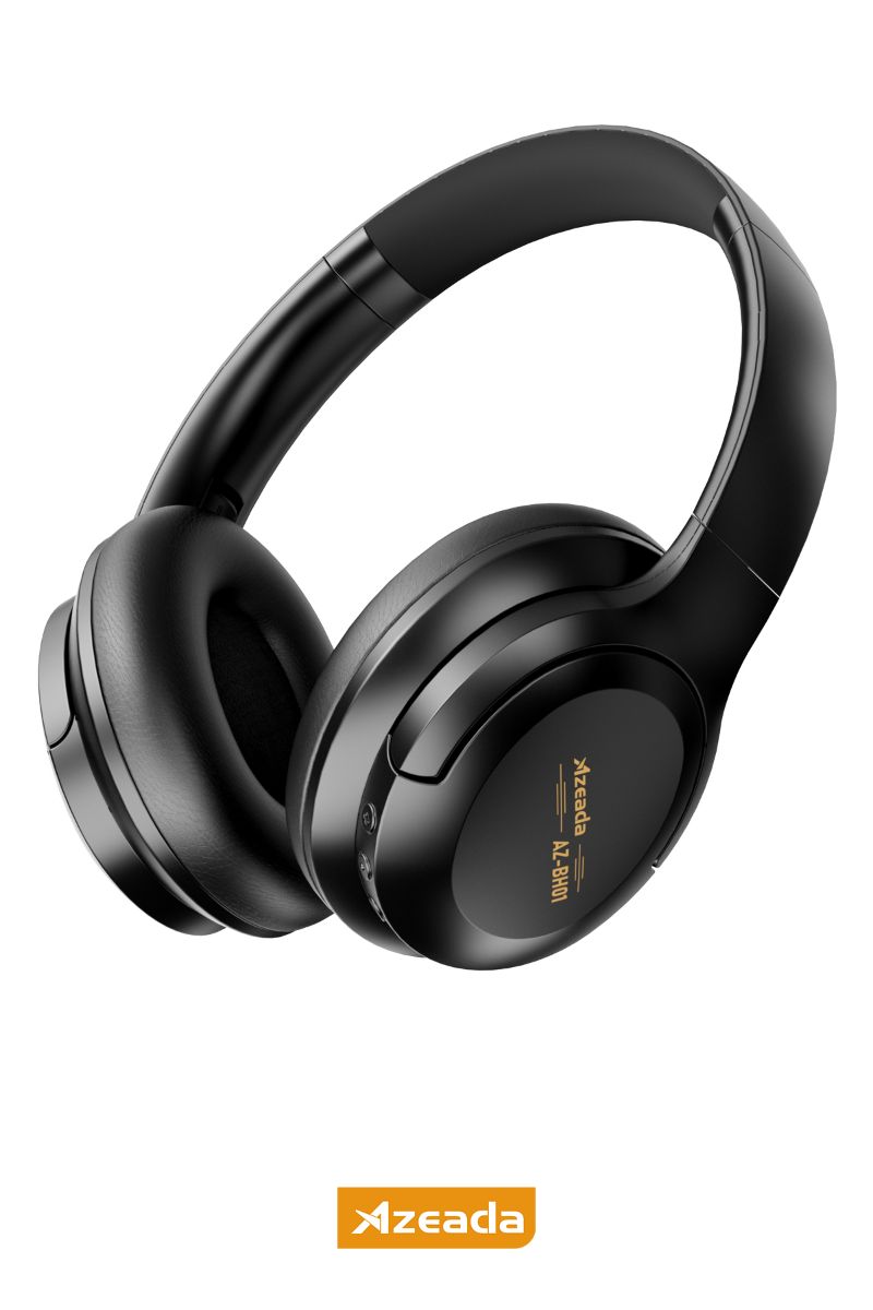 Azeada AZ-BH01 Kulaküstü    Bluetooth Kulaklık Siyah - 1