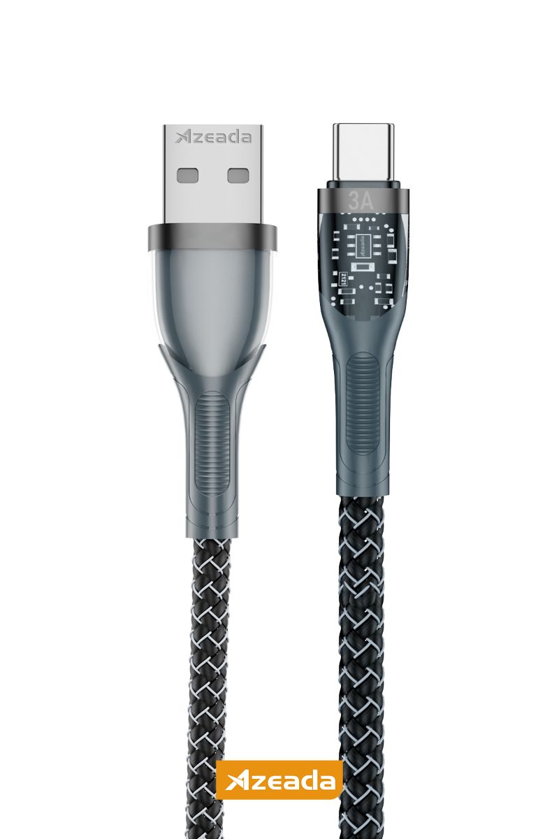 Azeada USB to Type-c PD-B88a  Data Kablosu Siyah - 1