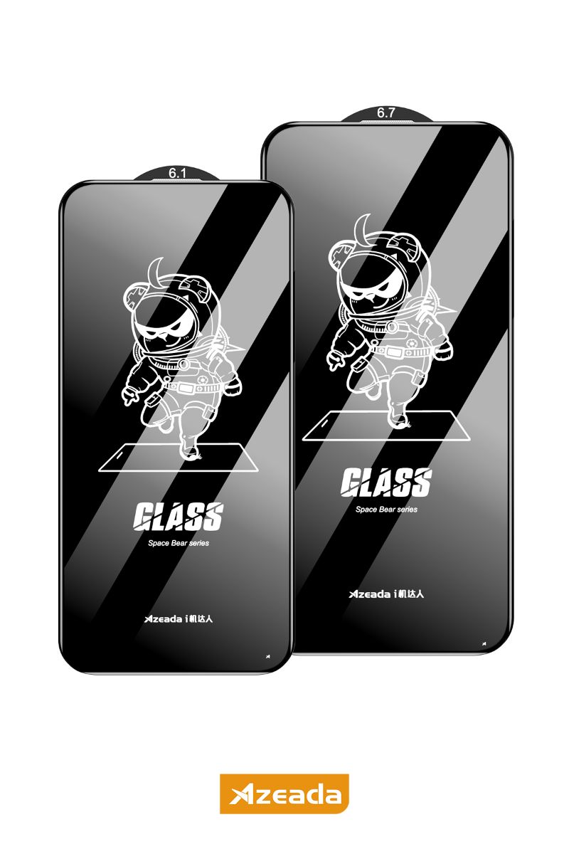 Azeada iPhone 12 Pro Max PT-023  Ekran Koruyucu Bordo - 1