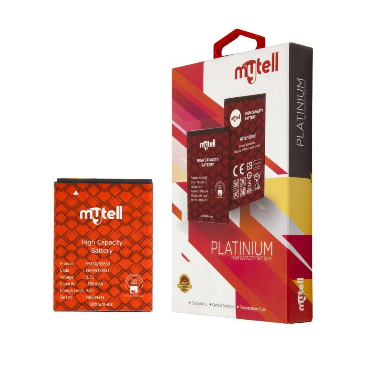 Mytell Samsung S5830 MBT-01 EB494358VU Batarya MBT-01 - 1