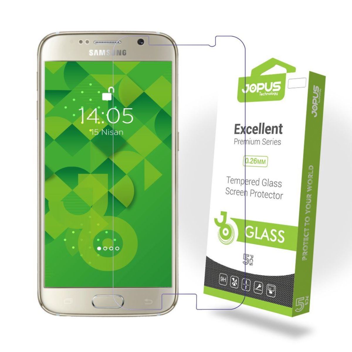 Jopus Samsung S6 Cek-101 Screen Protector Seffaf - 1
