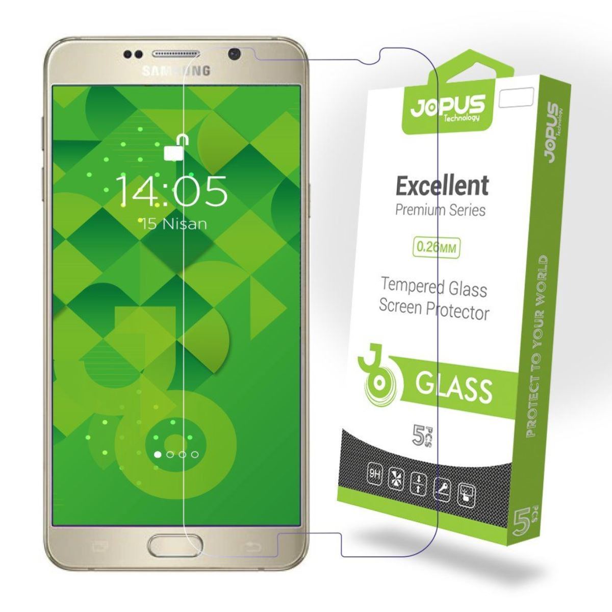 Jopus Samsung Note5 Cek-101 Screen Protector Seffaf - 1