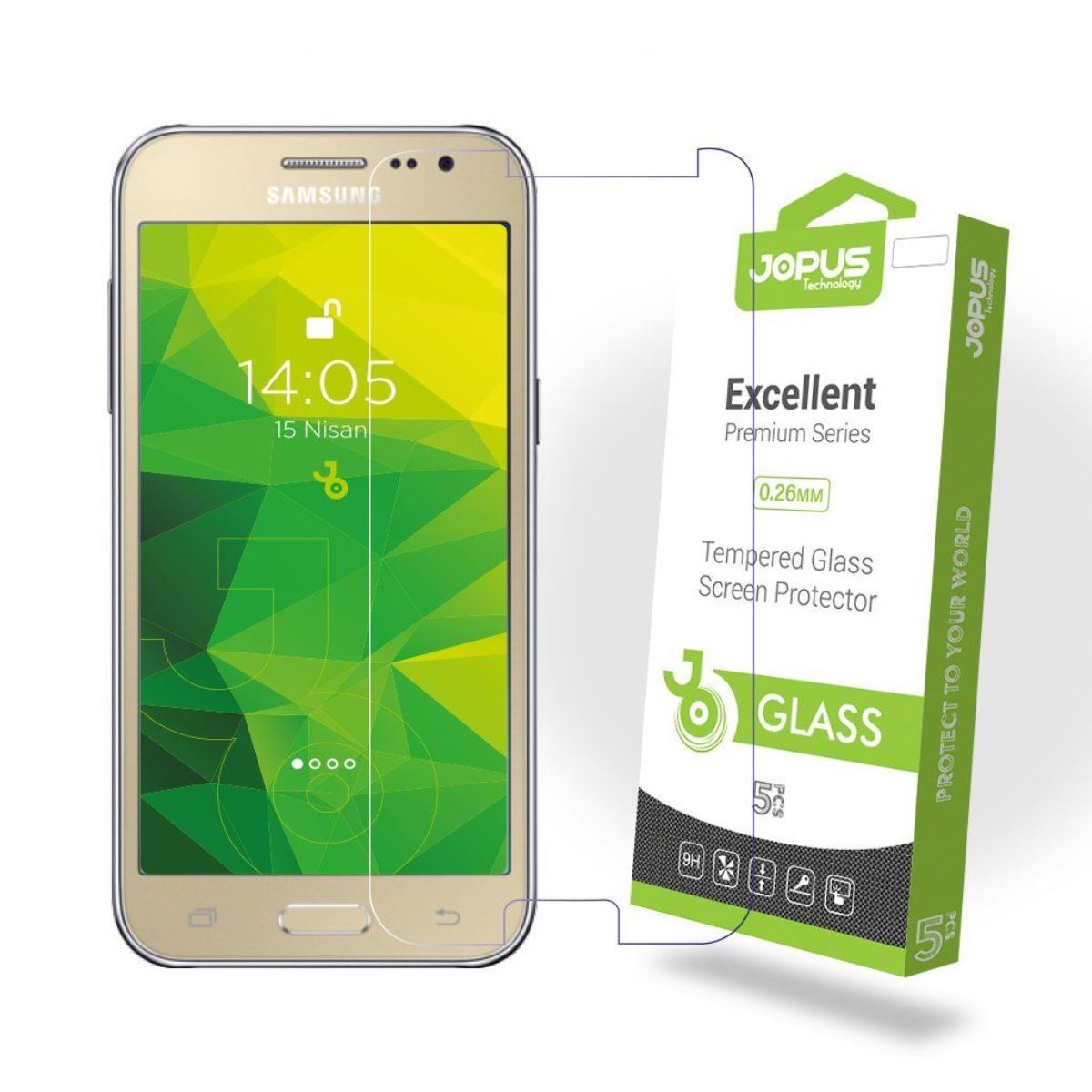 Jopus Samsung J2 Cek-101 Screen Protector Seffaf - 1
