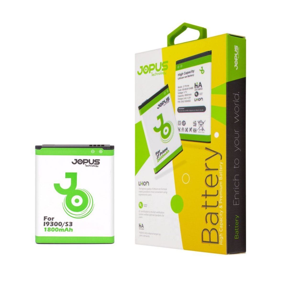 Jopus Samsung I9300 JBT-01 EB-L1G6LLU Battery JBT-01 - 1