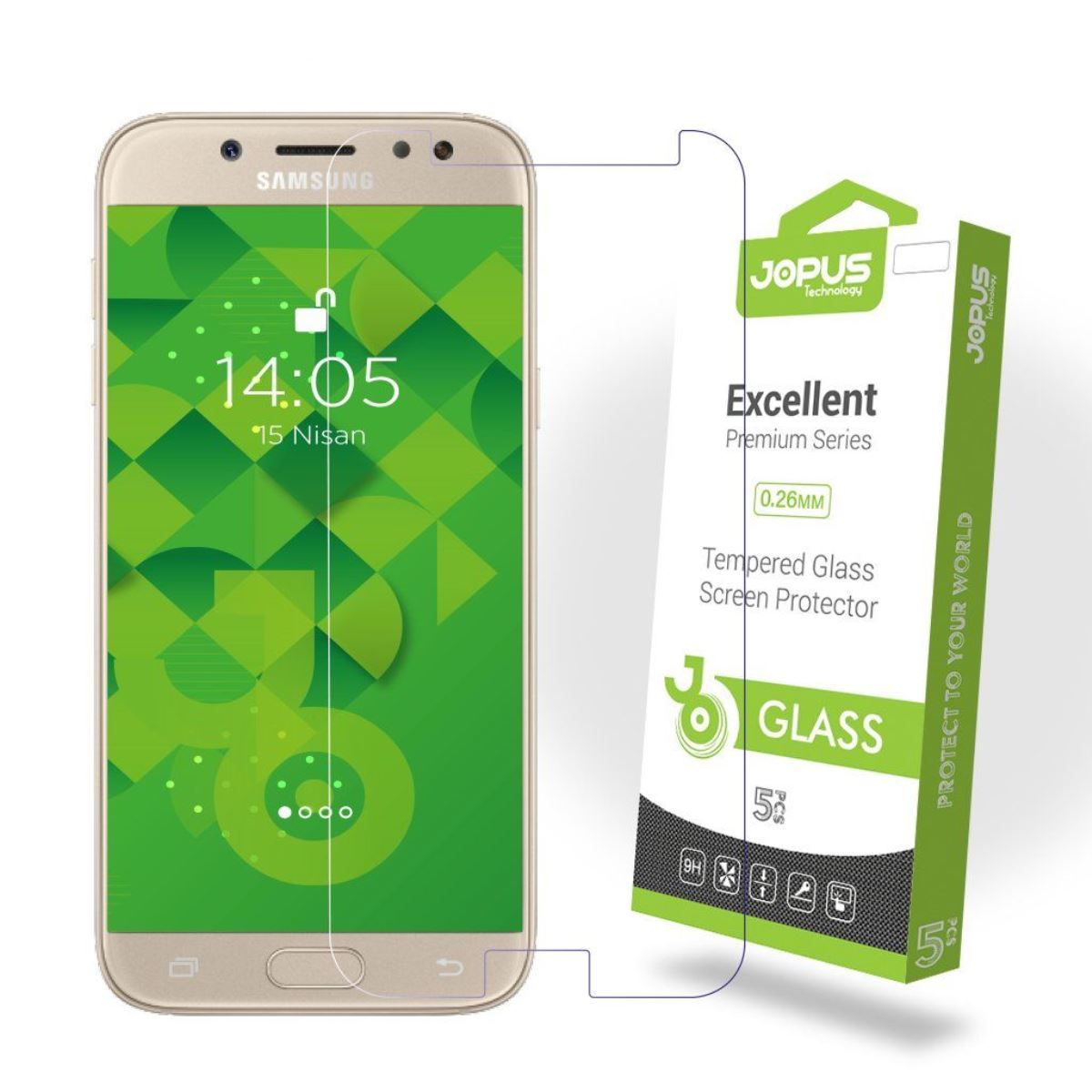 Jopus Samsung J5 Pro Cek-101 Screen Protector Seffaf - 1
