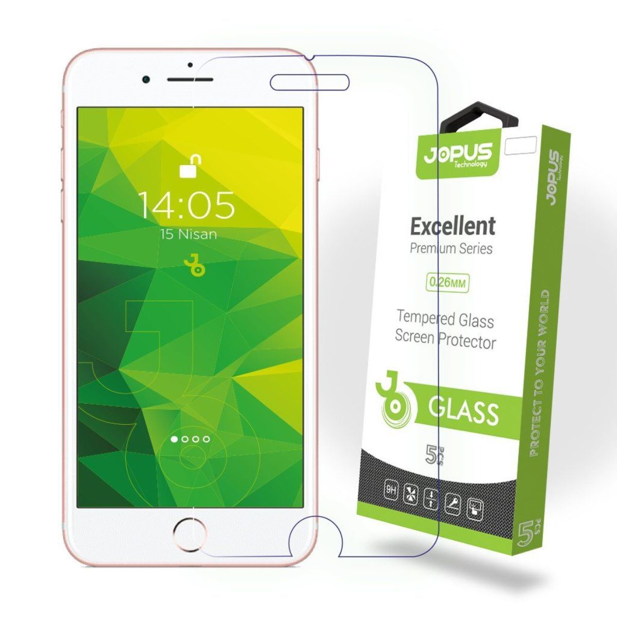 Jopus iPhone 7 Plus / 8 Plus Cek-101 Screen Protector Seffaf - 1