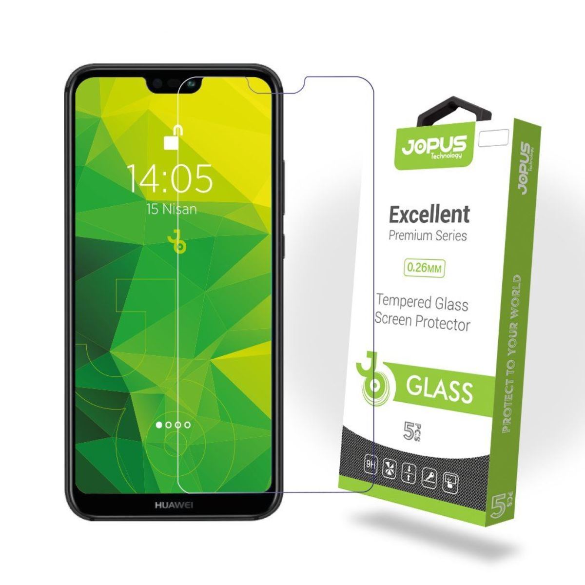 Jopus Huawei P20 Lite Cek-101 Screen Protector Seffaf - 1
