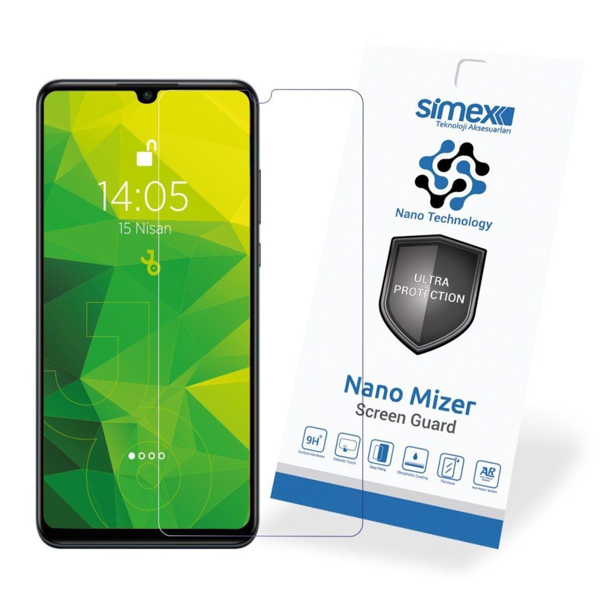 Simex Huawei P30 Lite CEK-110 Nano Mizer Screen Protector Seffaf - 1