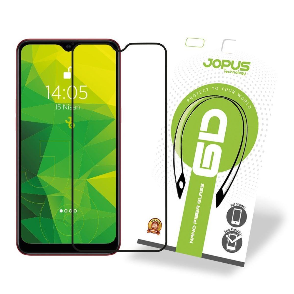 Jopus Samsung A10s CEK-121 Nano Fiber 6D  Ekran Koruyucu Siyah - 1