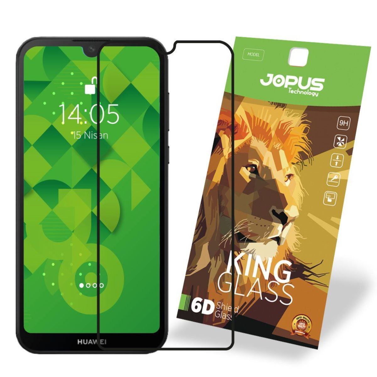 Jopus Huawei Y5 2019 CEK-124 King 6D Screen Protector Siyah - 1