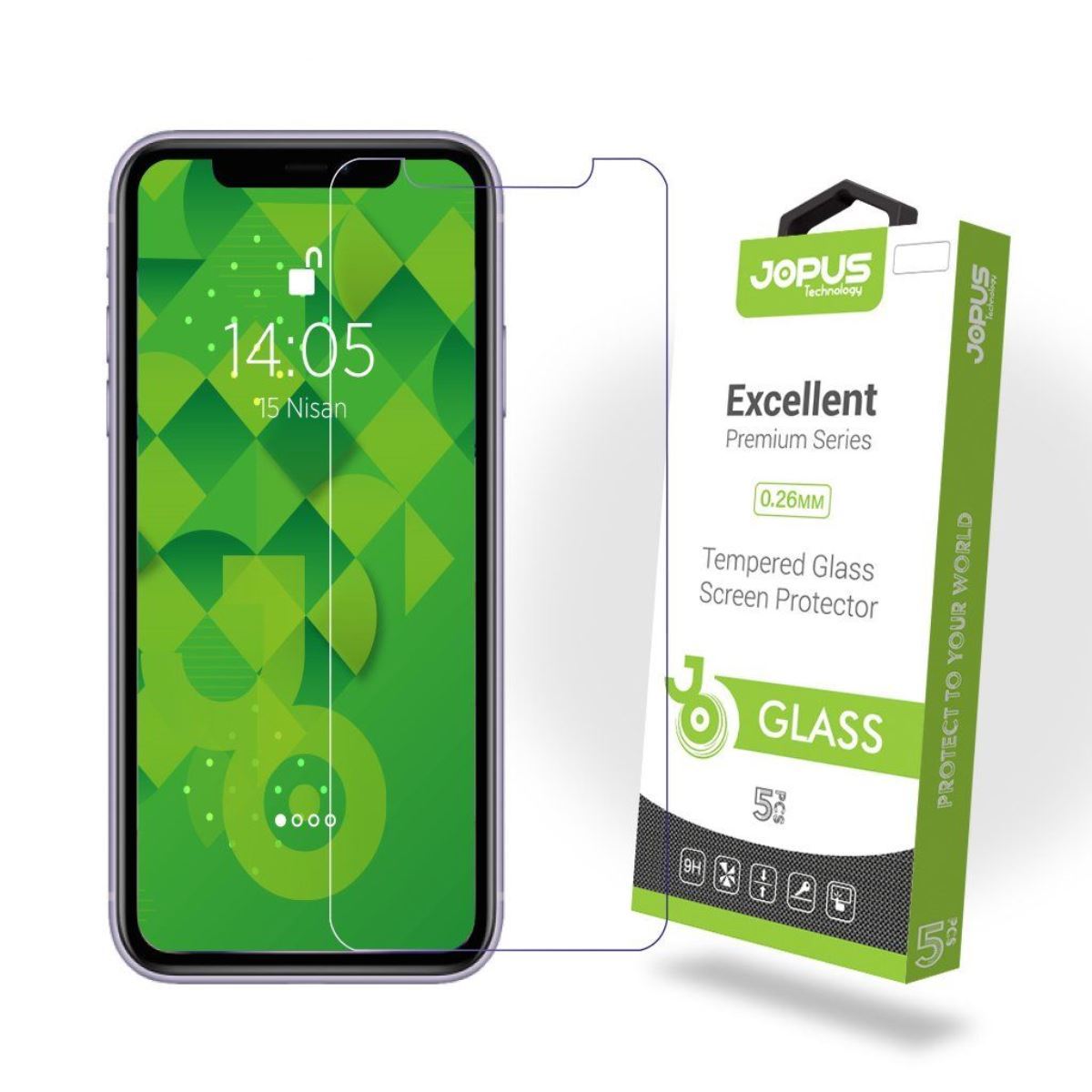 Jopus iPhone 11 Cek-101 Screen Protector Seffaf - 1