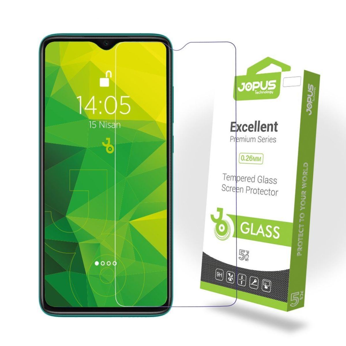 Jopus Xiaomi Redmi Note8 Pro Cek-101   Cam Ekran Koruyucu Seffaf - 1