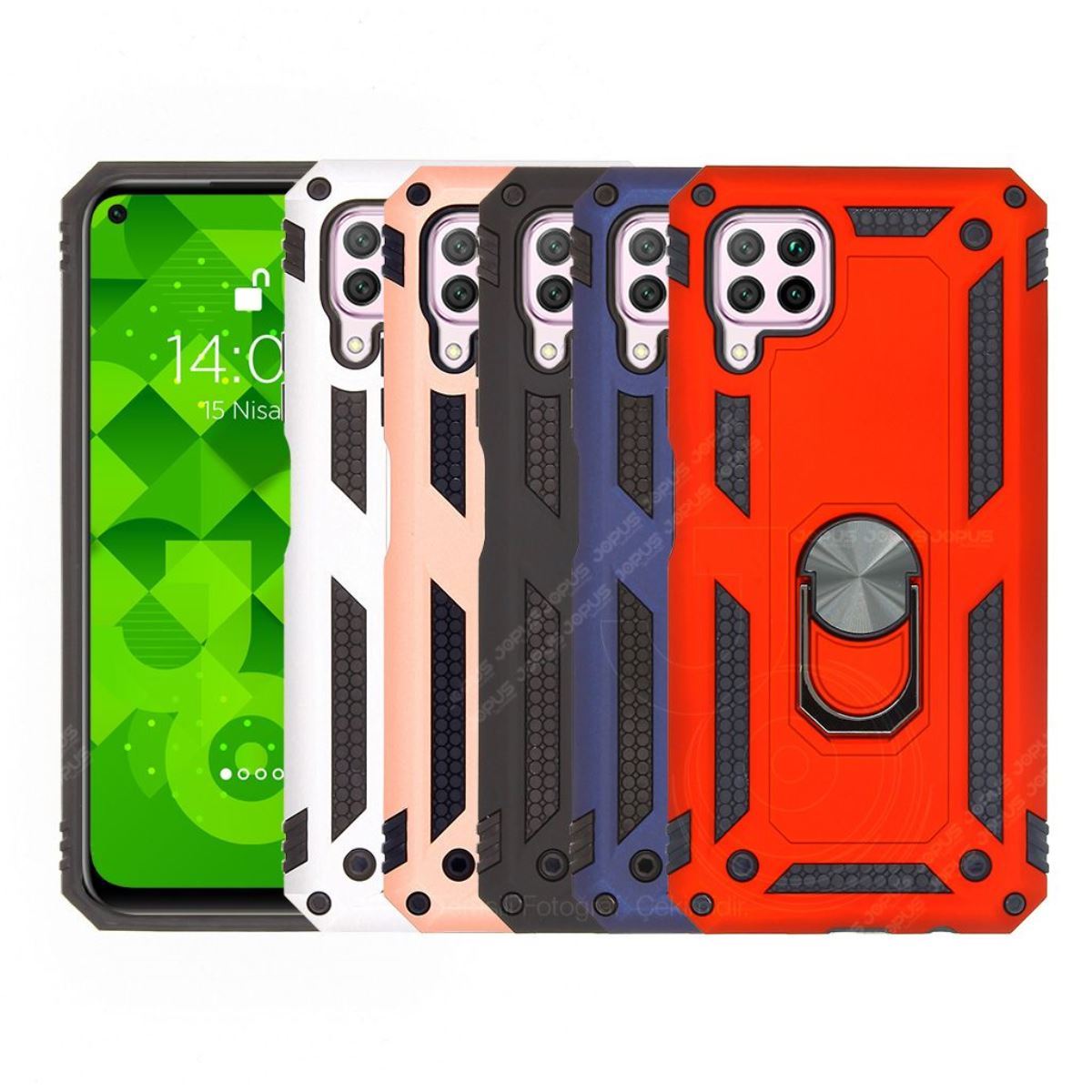 Jopus Huawei Y5 2018 JS-225 Zirh Phone Case Gri - 1