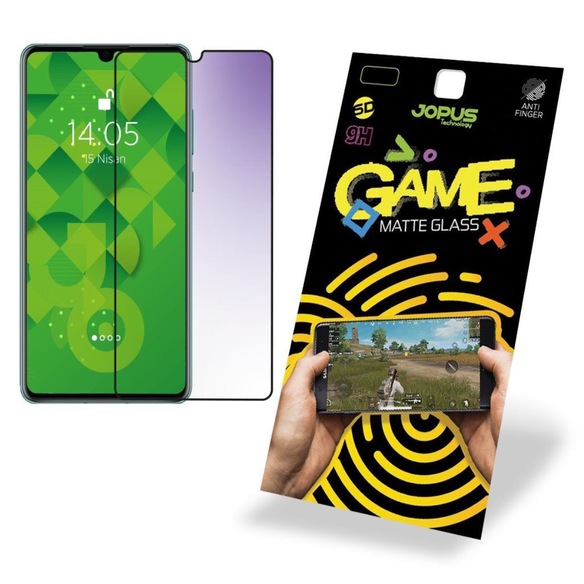 Jopus Huawei P30 CEK-127 Game Screen Protector Siyah - 1