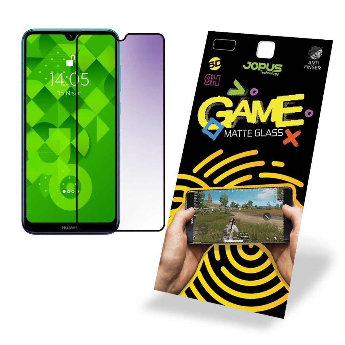 Jopus Huawei Y7 2019 CEK-127 Game Screen Protector Siyah - 1
