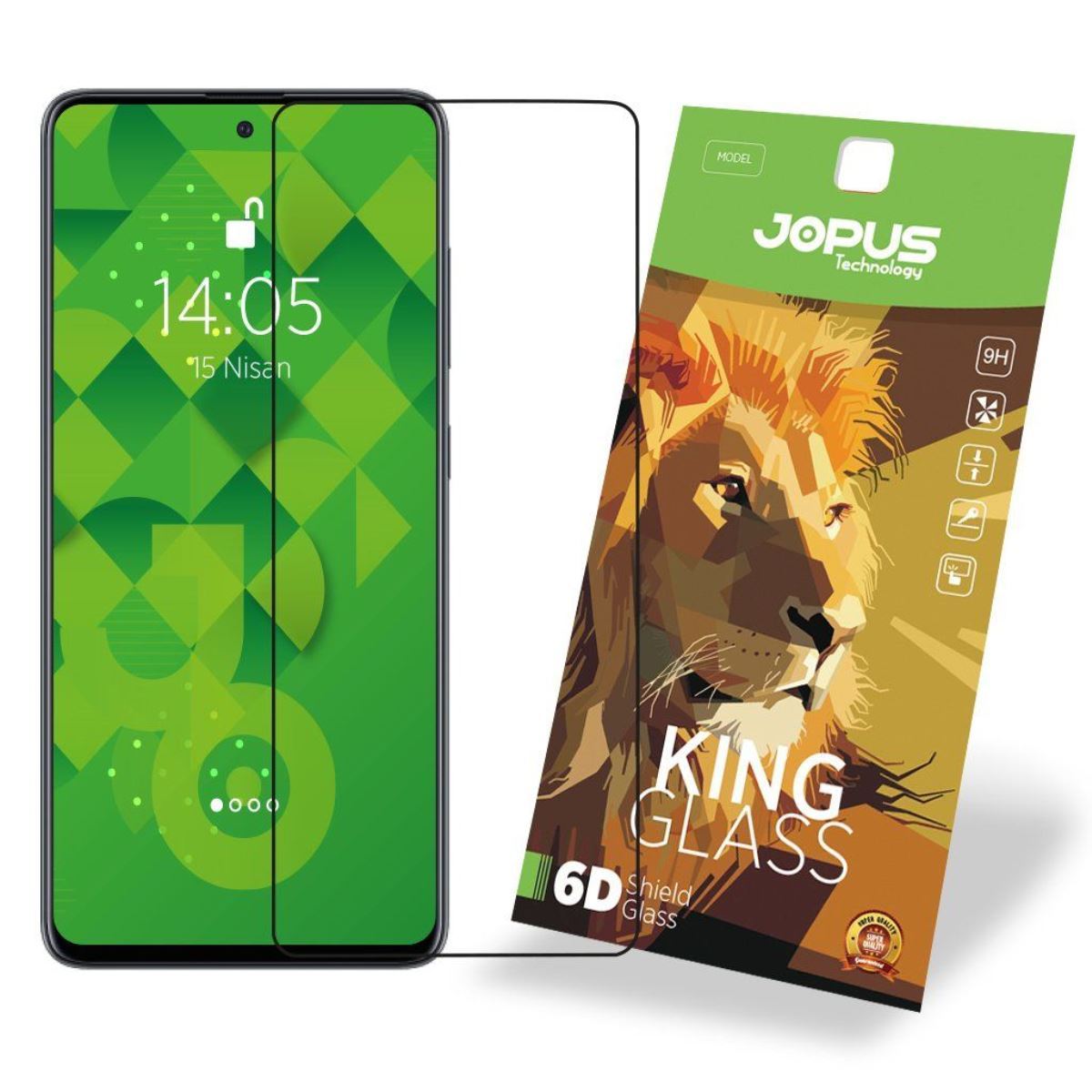 Jopus Samsung A51 CEK-124 King 6D Screen Protector Siyah - 1