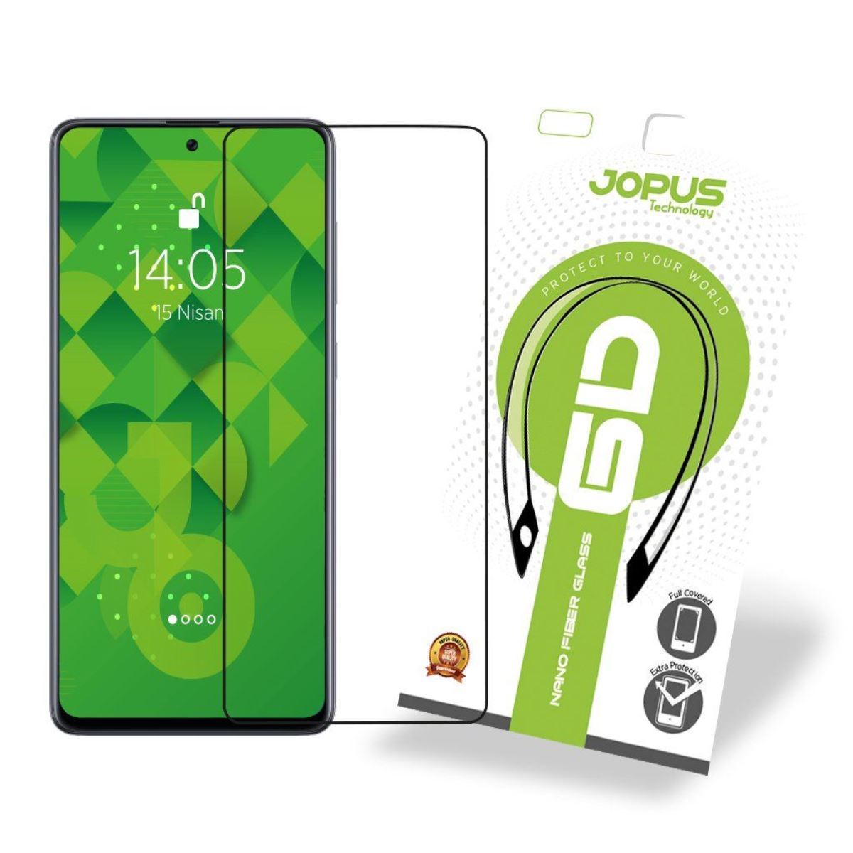 Jopus Samsung A71 CEK-121 Nano Fiber 6D Screen Protector Siyah - 1