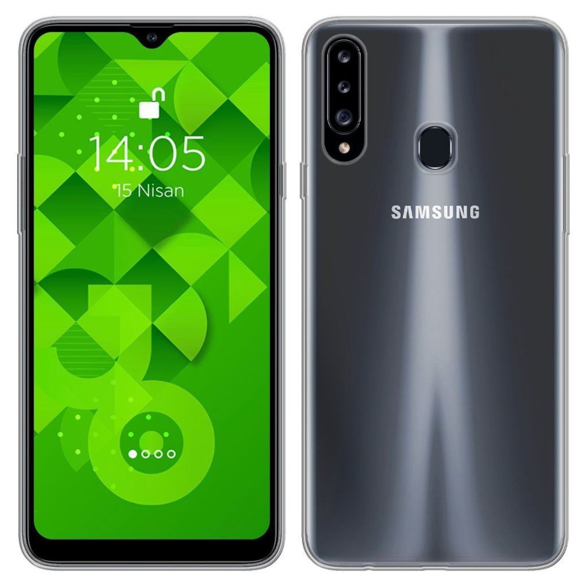 Jopus Samsung A20s JS-238 Plug Phone Case Seffaf - 1