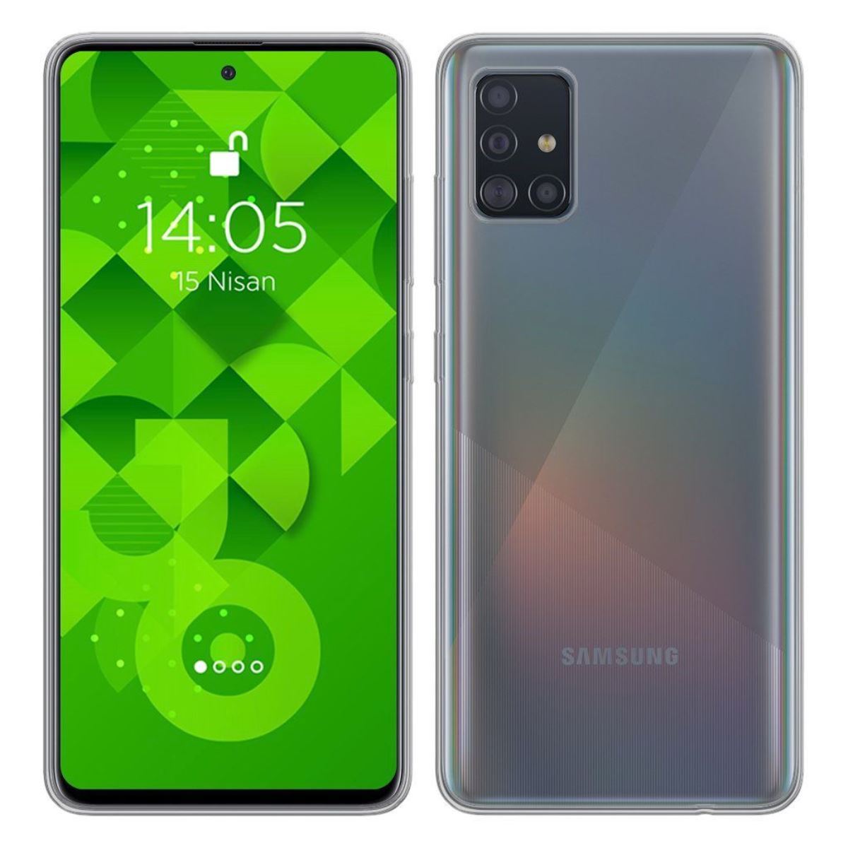 Jopus Samsung A51 JS-238 Plug   Silikon Kilif Seffaf - 1