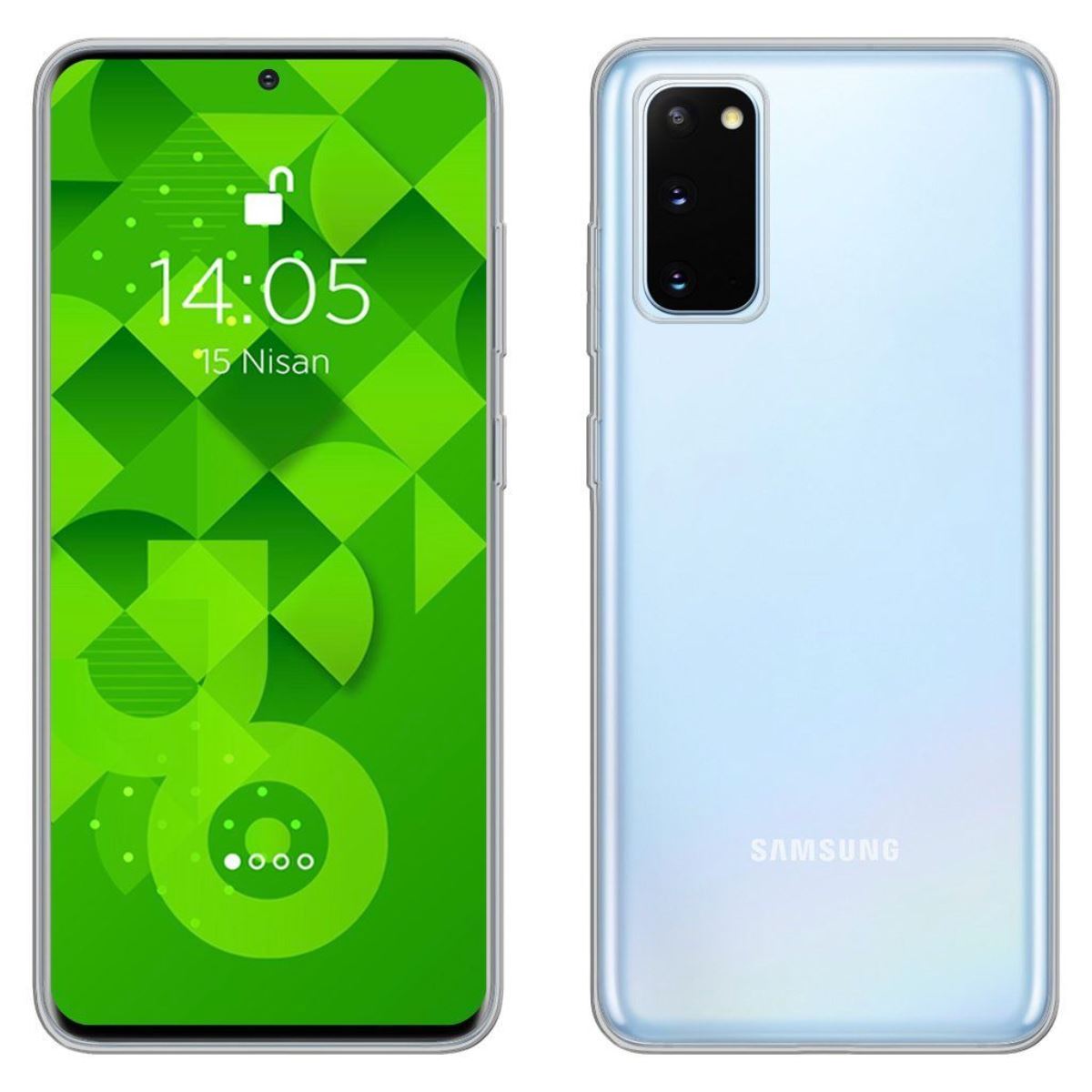 Jopus Samsung S20 JS-238 Plug   Silikon Kilif Seffaf - 1