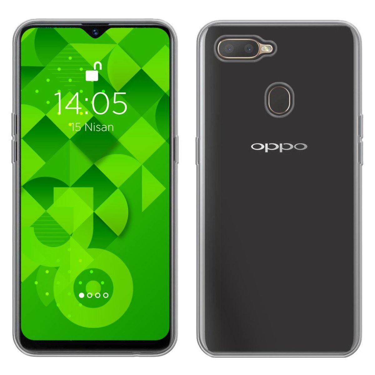 Jopus Oppo A5s / AX7 JS-238 Plug   Silikon Kilif Seffaf - 1