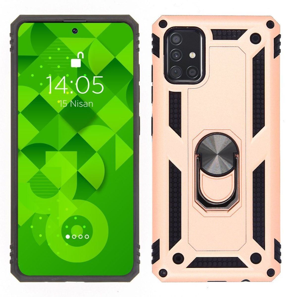 Jopus Samsung A51 JS-225 Zirh Phone Case Rose - 1