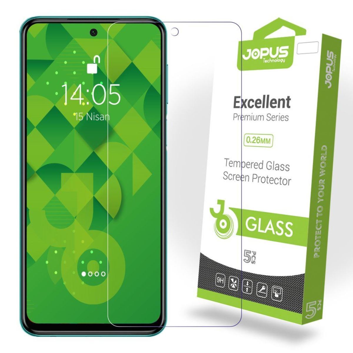 Jopus Xiaomi Redmi Note9 Pro Cek-101 Screen Protector Seffaf - 1