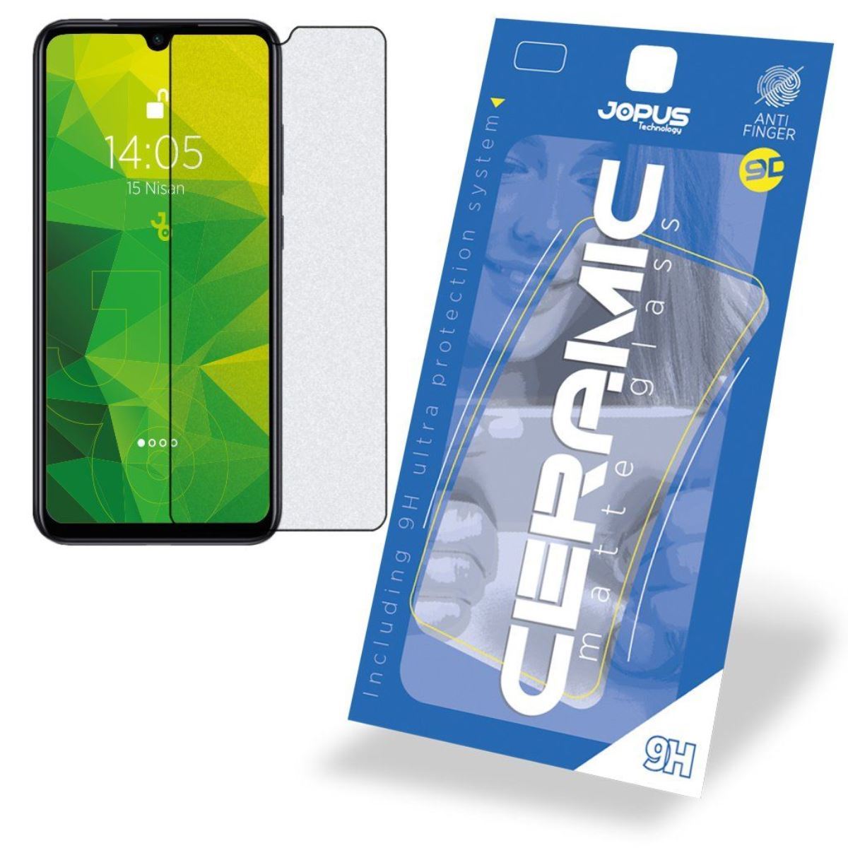 Jopus Xiaomi Redmi Note7 / Note7 Pro Cek-128 Ceramic Matte Screen Protector Siyah - 1