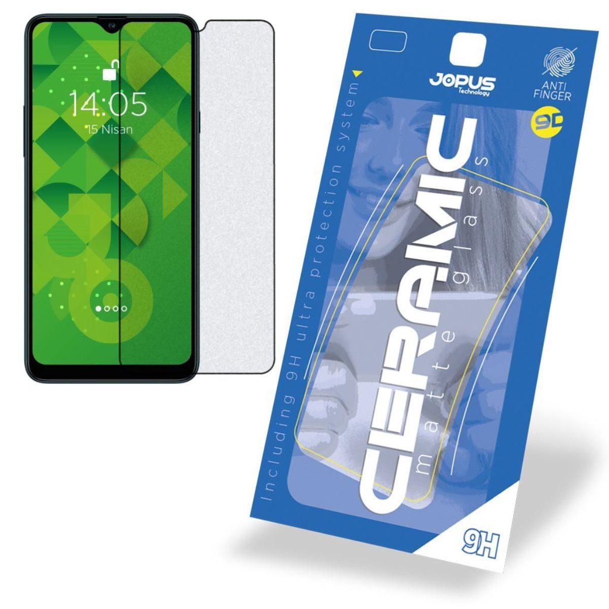 Jopus Samsung A20s Cek-128 Ceramic Matte Screen Protector Siyah - 1