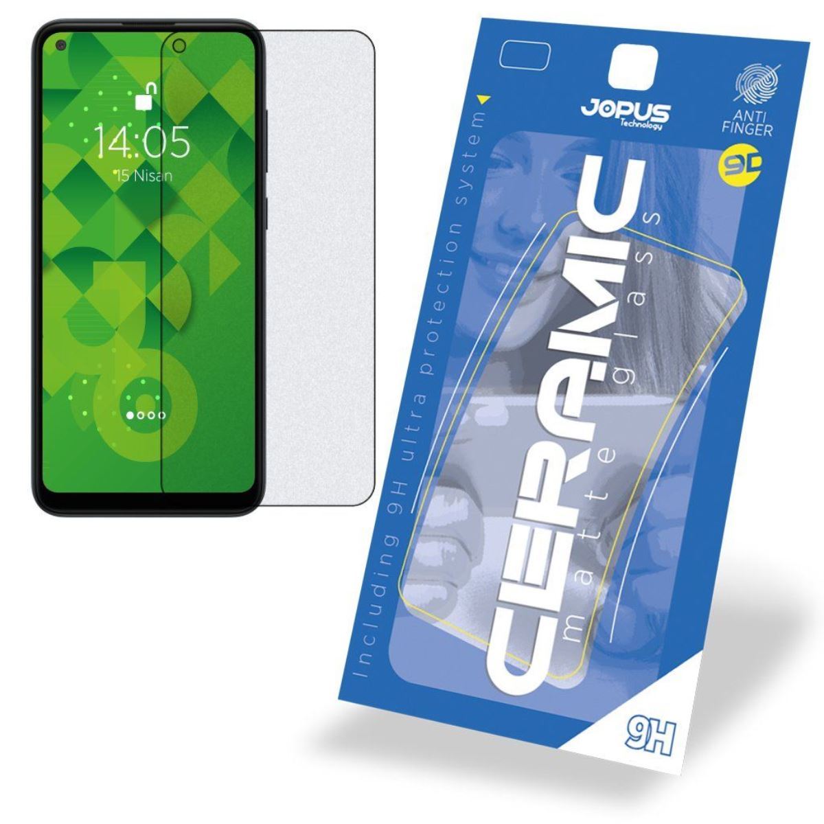 Jopus Samsung A11 / M11 Cek-128 Ceramic Matte Screen Protector Siyah - 1