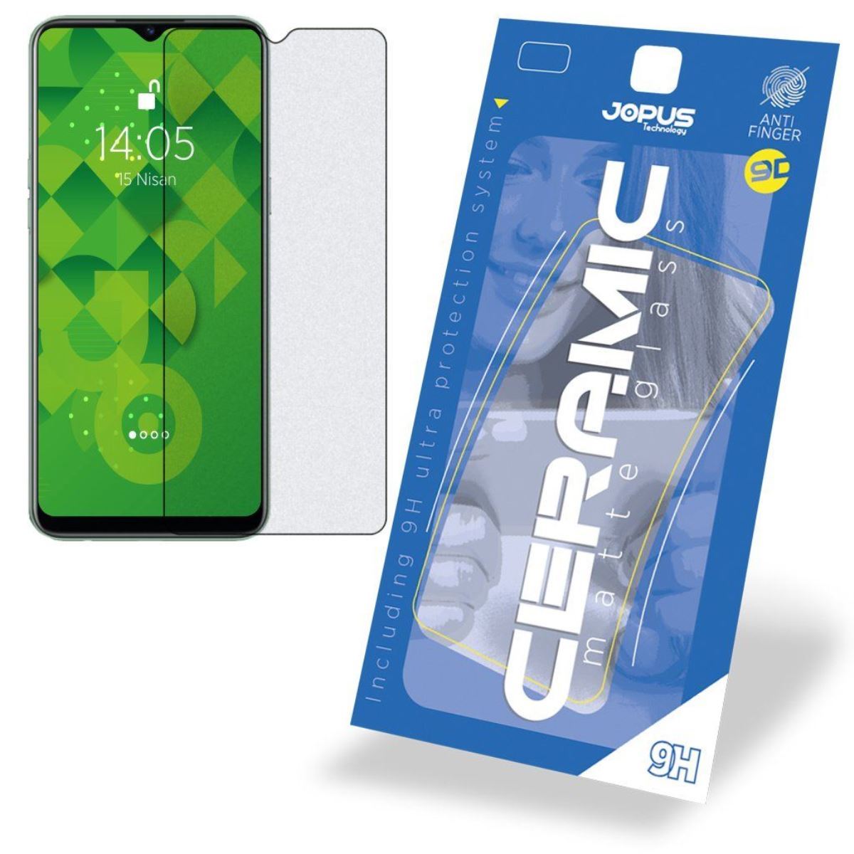 Jopus Realme 6i Cek-128 Ceramic Matte Screen Protector Siyah - 1