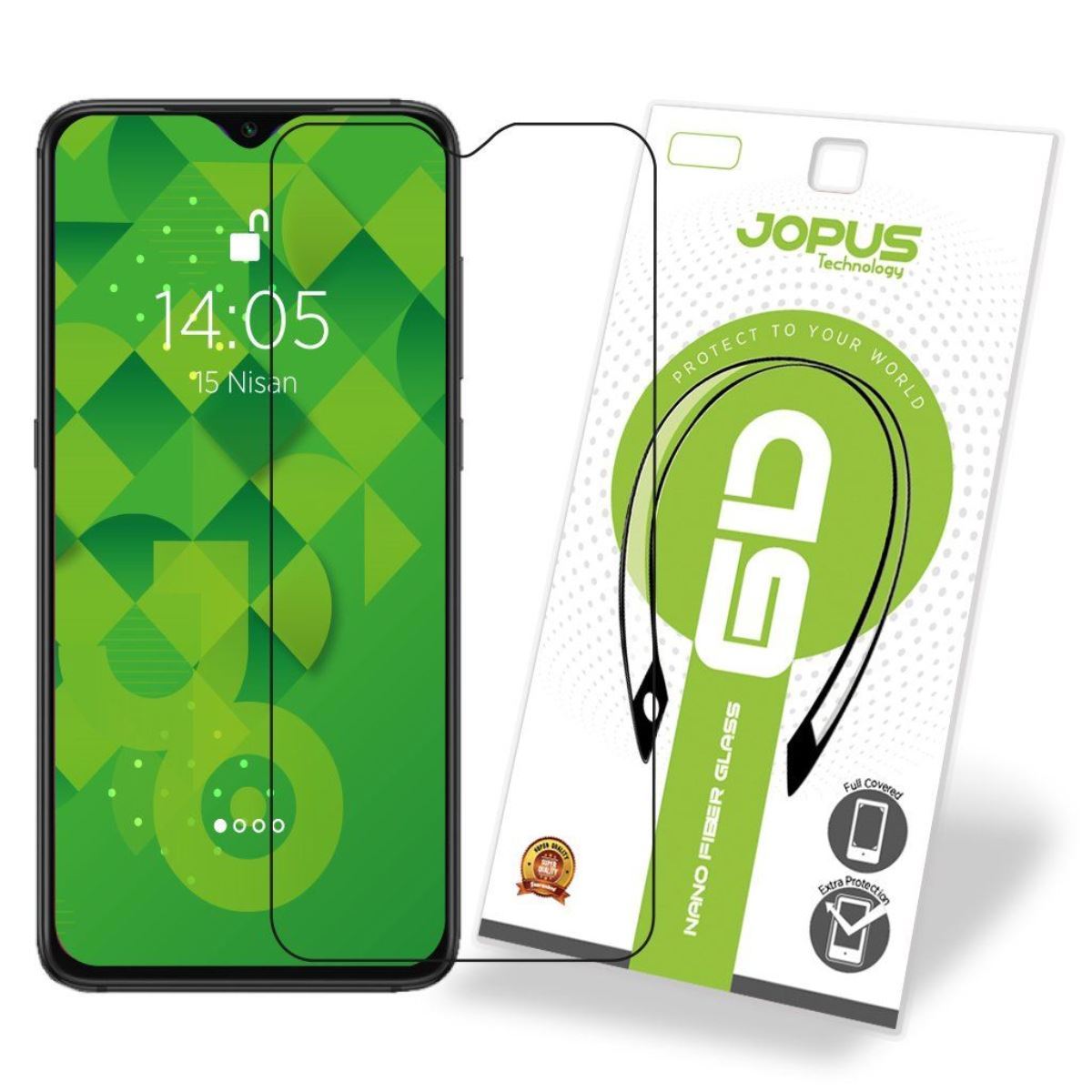 Jopus Xiaomi Mi 9 CEK-121 Nano Fiber 6D  Ekran Koruyucu Siyah - 1