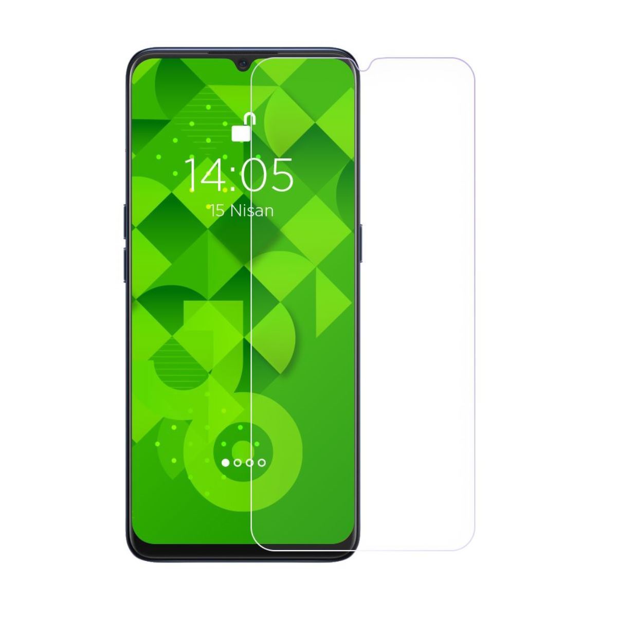 Jopus Oppo A91 / Reno 3 Cek-101   Cam Ekran Koruyucu Seffaf - 1