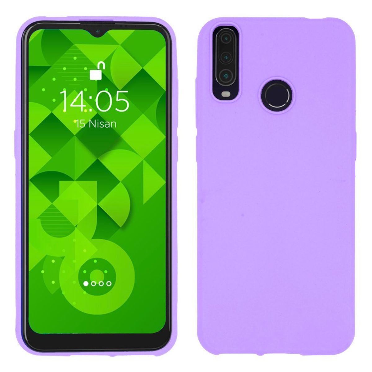 Jopus General Mobile GM10 JS-107 Ruber   Silikon Kilif Mor - 1