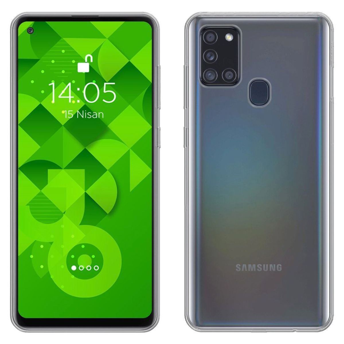 Jopus Samsung A21s JS-238 Plug   Silikon Kilif Seffaf - 1