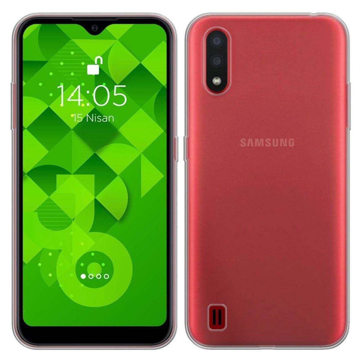 Jopus Samsung M01 JS-238 Plug Phone Case Seffaf - 1