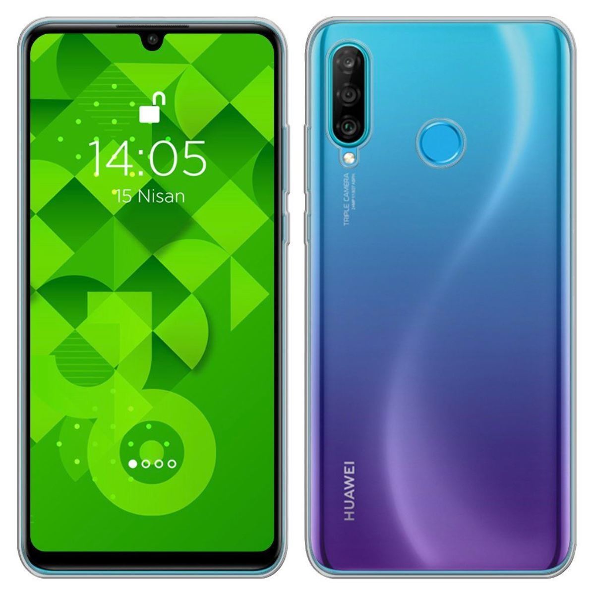 Jopus Huawei P30 Lite JS-238 Plug Phone Case Seffaf - 1