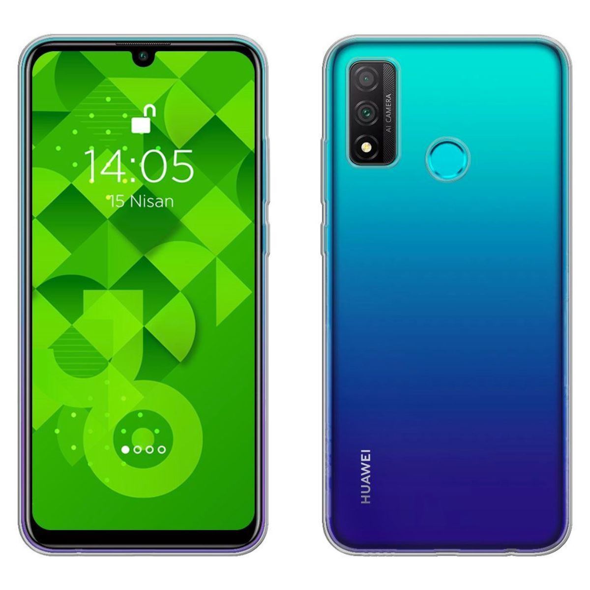 Jopus Huawei P Smart 2020 JS-238 Plug   Silikon Kilif Seffaf - 1