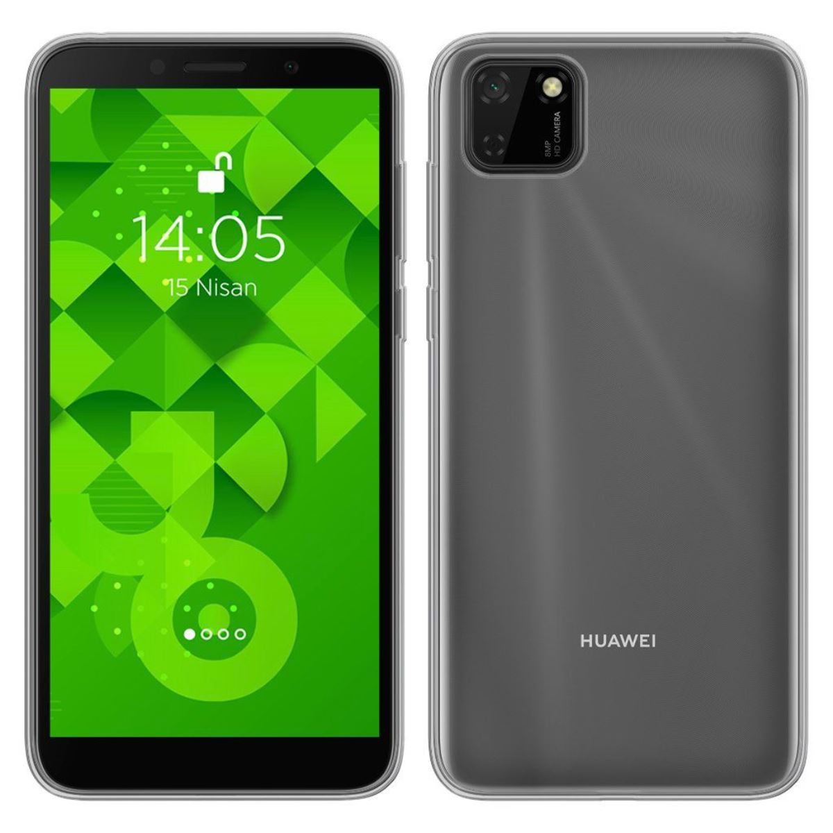 Jopus Huawei Y5p JS-238 Plug   Silikon Kilif Seffaf - 1